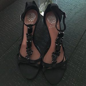 Vince Camuto Jeweled Heeled Sandals.